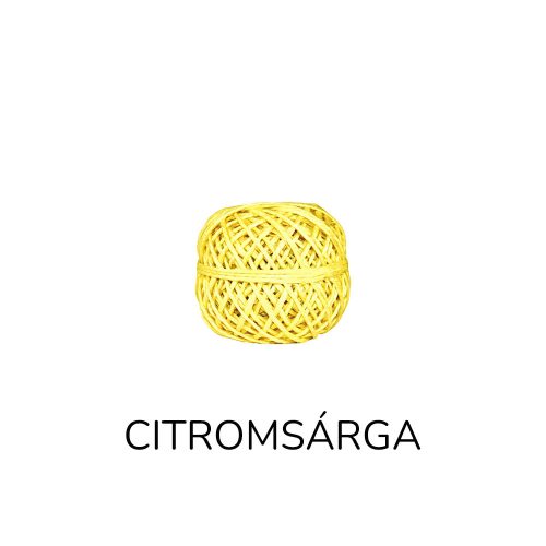 Színes kenderzsineg (citromsárga)