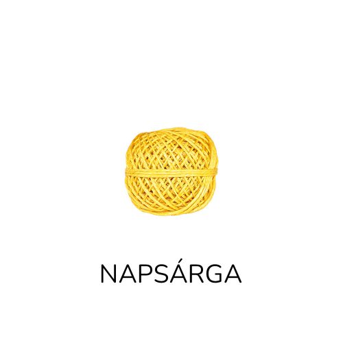 Színes kenderzsineg (napsárga)