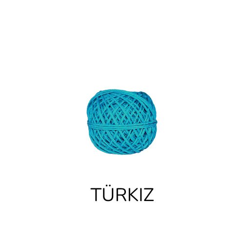 Színes kenderzsineg (türkizkék)