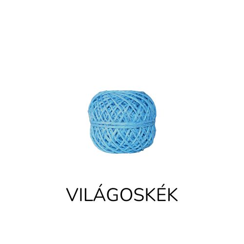 Színes kenderzsineg (világoskék)