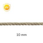 Természetes hatású kültéri PP kötél (10 mm)